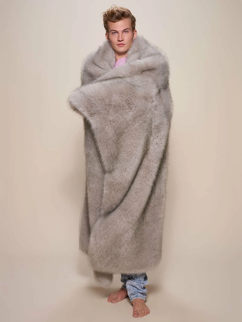 SpiritHoods LLC CUDDLE TIME Arctic Wolf Faux Fur Throw 9 SpiritHoods LLC CUDDLE TIME Arctic Wolf Faux Fur Throw