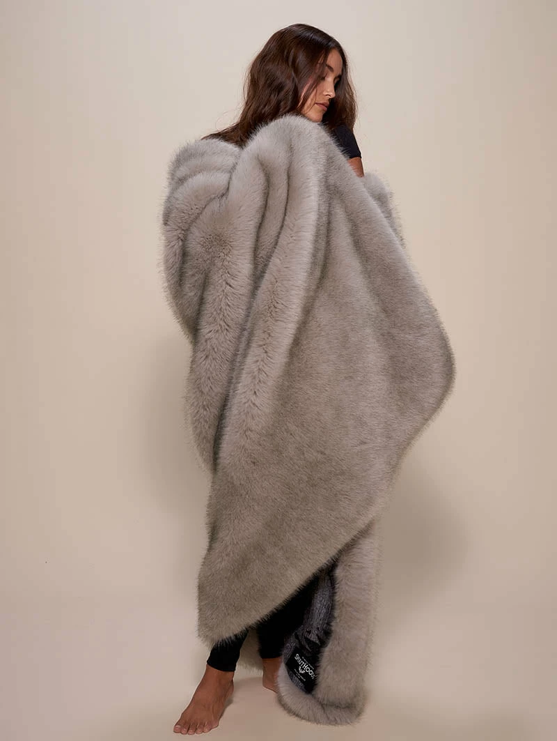 SpiritHoods LLC CUDDLE TIME Arctic Wolf Faux Fur Throw 5 SpiritHoods LLC CUDDLE TIME Arctic Wolf Faux Fur Throw