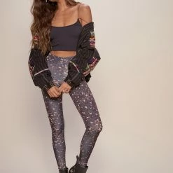 SpiritHoods LLC Jaguar Velvet SpiritHoods Leggings | Women's DAY TIME STYLE