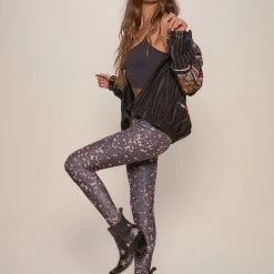 SpiritHoods LLC Jaguar Velvet SpiritHoods Leggings | Women's DAY TIME STYLE