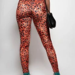 SpiritHoods LLC Sunrise Cheetah Velvet Leggings | Women's