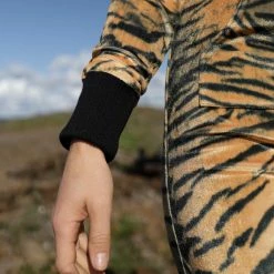 SpiritHoods LLC COLORFUL PARTY ANIMALS Liger Velvet Classic Faux Fur Animal Onesie | Women's