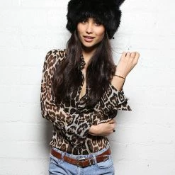SpiritHoods LLC Mother Meow Faux Fur Hood