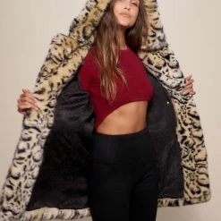 SpiritHoods LLC Classic Ocelot Luxe Faux Fur SpiritHood Coat
