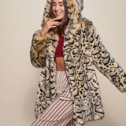 SpiritHoods LLC Classic Ocelot Luxe Faux Fur SpiritHood Coat