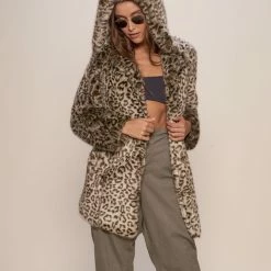 SpiritHoods LLC Forest Leopard Luxe Classic Faux Fur Coat | Women's 14 SpiritHoods LLC Forest Leopard Luxe Classic Faux Fur Coat | Women's