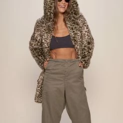 SpiritHoods LLC Forest Leopard Luxe Classic Faux Fur Coat | Women's 15 SpiritHoods LLC Forest Leopard Luxe Classic Faux Fur Coat | Women's