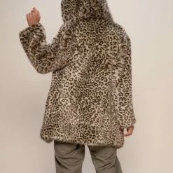 SpiritHoods LLC Forest Leopard Luxe Classic Faux Fur Coat | Women's 10 SpiritHoods LLC Forest Leopard Luxe Classic Faux Fur Coat | Women's