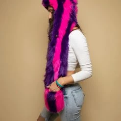 SpiritHoods LLC Wonder Cat Limited Edition Faux Fur Hood | Unisex VIBRANT COLORS