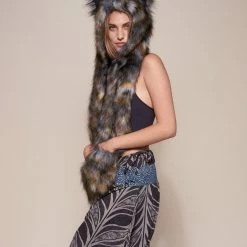 SpiritHoods LLC Brindle Wolf Collector Edition Faux Fur Hood 14 SpiritHoods LLC Brindle Wolf Collector Edition Faux Fur Hood
