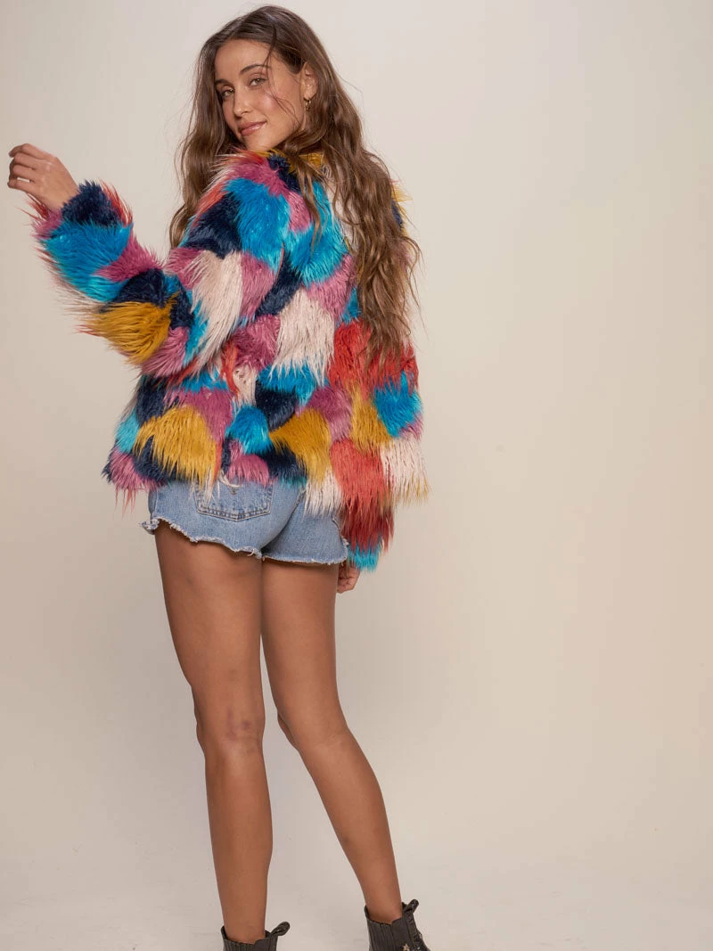 SpiritHoods LLC Butterfly Faux Fur Bomber Jacket | Women's 2 SpiritHoods LLC Butterfly Faux Fur Bomber Jacket | Women's