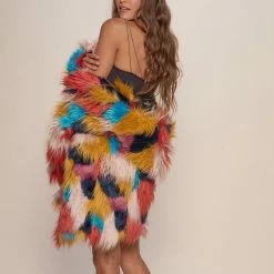 SpiritHoods LLC Butterfly Hooded Faux Fur Coat | Women's 16 SpiritHoods LLC Butterfly Hooded Faux Fur Coat | Women's