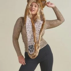 SpiritHoods LLC DAY TIME STYLE Coyote Dia De Los Muertos Luxe CE Hood | Women's