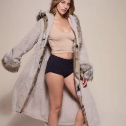 SpiritHoods LLC Wolverine Classic Faux Fur Robe | Women's