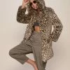 SpiritHoods LLC Forest Leopard Luxe Classic Faux Fur Coat | Women's