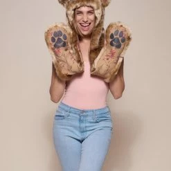SpiritHoods LLC African Golden Cat Luxe Faux Fur Collector Edition Hood | Women's