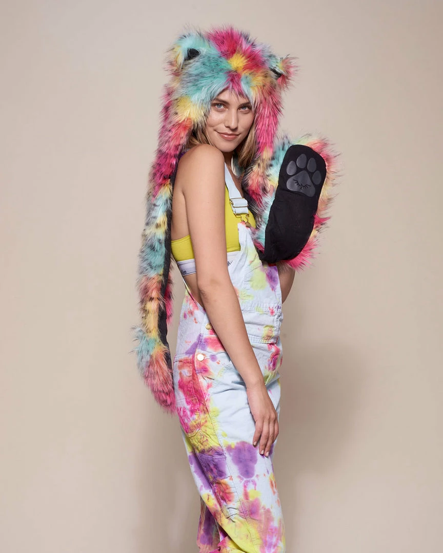 SpiritHoods LLC WOMENS Oaxaca Jaguar Collector Edition Faux Fur Hood 4 SpiritHoods LLC WOMENS Oaxaca Jaguar Collector Edition Faux Fur Hood