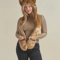 SpiritHoods LLC DAY TIME STYLE Coyote Dia De Los Muertos Luxe CE Hood | Women's