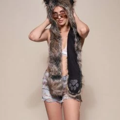 SpiritHoods LLC FESTIVAL Dire Wolf Faux Fur Hood | Women's