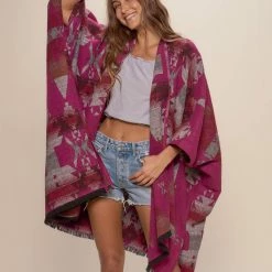 SpiritHoods LLC Grey Fox Fabric Poncho | Women's COMING SOON