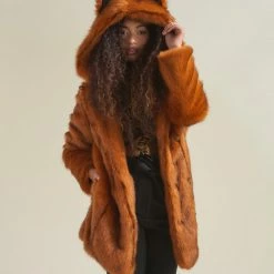SpiritHoods LLC VIBRANT COLORS VAMP Wolf Artist Edition Faux Fur Coat | Women's 15 SpiritHoods LLC VIBRANT COLORS VAMP Wolf Artist Edition Faux Fur Coat | Women's