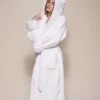 SpiritHoods Arctic Wolf Classic Faux Fur Robe | Women's