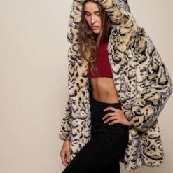 SpiritHoods LLC Classic Ocelot Luxe Faux Fur SpiritHood Coat