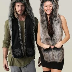 SpiritHoods LLC *Almost Purfect* Grey Wolf SpiritHood