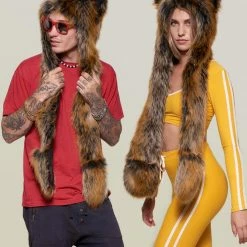 SpiritHoods LLC *Almost Purfect* Red Wolf SpiritHood