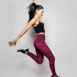 SpiritHoods LLC FESTIVAL SALE Pink Leopard Velvet Leggings | Women's