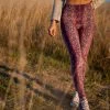SpiritHoods LLC DAY TIME STYLE Pink Python High-Waisted Velvet Leggings | Women's