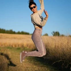 SpiritHoods LLC DAY TIME STYLE Rattlesnake High-Waisted Velvet Leggings | Women's