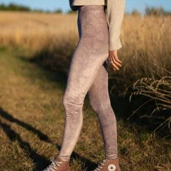 SpiritHoods LLC DAY TIME STYLE Rattlesnake High-Waisted Velvet Leggings | Women's