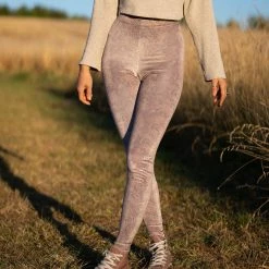 SpiritHoods LLC DAY TIME STYLE Rattlesnake High-Waisted Velvet Leggings | Women's