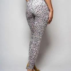 SpiritHoods LLC Spotted Blue Leopard Velvet Leggings | Women's