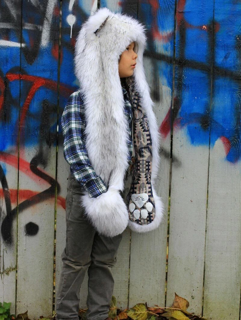 SpiritHoods LLC Kids Husky Faux Fur SpiritHood 1 SpiritHoods LLC Kids Husky Faux Fur SpiritHood
