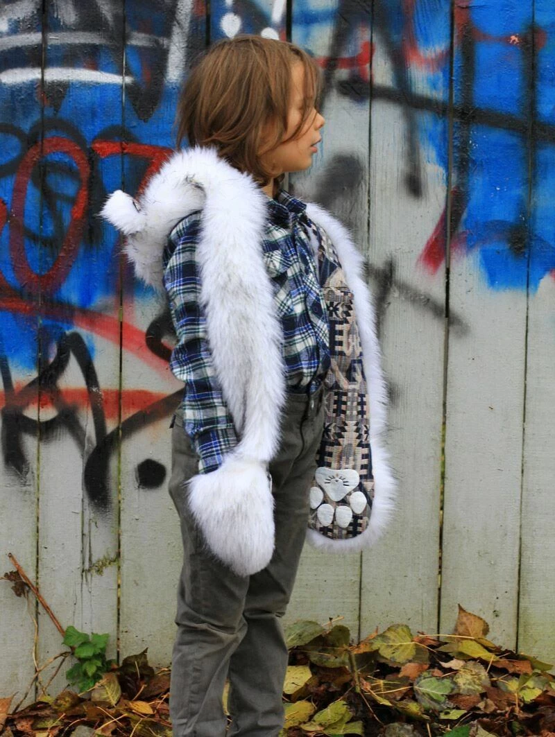 SpiritHoods LLC Kids Husky Faux Fur SpiritHood 4 SpiritHoods LLC Kids Husky Faux Fur SpiritHood