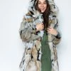SpiritHoods LLC Wolverine Hooded Faux Fur Coat | Women's